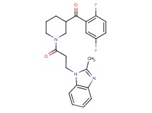(2,5-difluorophenyl){1-[3-(2-methyl-1H-benzimidazol-1-yl)propanoyl]-3-piperidinyl}methanone