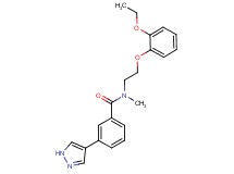 N-[2-(2-ethoxyphenoxy)ethyl]-N-methyl-3-(1H-pyrazol-4-yl)benzamide