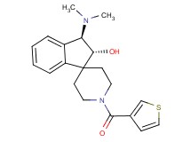 (2R*,3R*)-3-(dimethylamino)-1'-(3-thienylcarbonyl)-2,3-dihydrospiro[indene-1,4'-piperidin]-2-ol