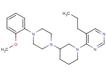 4-{3-[4-(2-methoxyphenyl)-1-piperazinyl]-1-piperidinyl}-5-propylpyrimidine