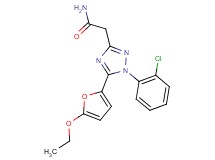 2-[1-(2-chlorophenyl)-5-(5-ethoxy-2-furyl)-1H-1,2,4-triazol-3-yl]acetamide