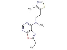 2-ethyl-N-methyl-N-[2-(4-methyl-1,3-thiazol-5-yl)ethyl][1,3]oxazolo[5,4-d]pyrimidin-7-amine