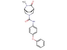 (1S*,5R*)-6-methyl-7-oxo-N-(4-phenoxyphenyl)-3,6-diazabicyclo[3.2.2]nonane-3-carboxamide