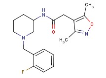 2-(3,5-dimethyl-4-isoxazolyl)-N-[1-(2-fluorobenzyl)-3-piperidinyl]acetamide