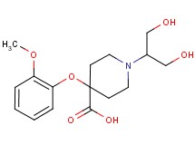 1-[2-hydroxy-1-(hydroxymethyl)ethyl]-4-(2-methoxyphenoxy)piperidine-4-carboxylic acid
