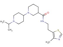 1'-isopropyl-N-[2-(4-methyl-1,3-thiazol-5-yl)ethyl]-1,4'-bipiperidine-3-carboxamide