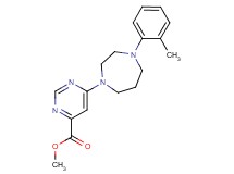 methyl 6-[4-(2-methylphenyl)-1,4-diazepan-1-yl]-4-pyrimidinecarboxylate