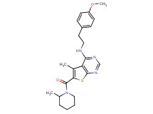 N-[2-(4-methoxyphenyl)ethyl]-5-methyl-6-[(2-methyl-1-piperidinyl)carbonyl]thieno[2,3-d]pyrimidin-4-amine