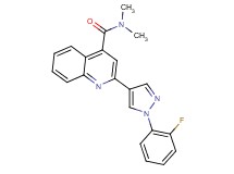 2-[1-(2-fluorophenyl)-1H-pyrazol-4-yl]-N,N-dimethylquinoline-4-carboxamide