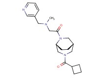 2-[(1S*,5R*)-3-(cyclobutylcarbonyl)-3,6-diazabicyclo[3.2.2]non-6-yl]-N-methyl-2-oxo-N-(3-pyridinylmethyl)ethanamine