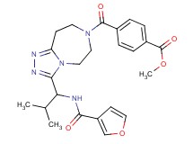 methyl 4-({3-[1-(3-furoylamino)-2-methylpropyl]-5,6,8,9-tetrahydro-7H-[1,2,4]triazolo[4,3-d][1,4]diazepin-7-yl}carbonyl)benzoate