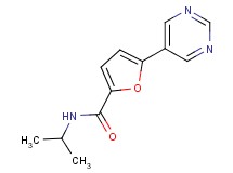 N-isopropyl-5-pyrimidin-5-yl-2-furamide
