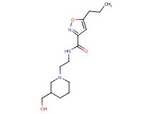N-{2-[3-(hydroxymethyl)-1-piperidinyl]ethyl}-5-propyl-3-isoxazolecarboxamide