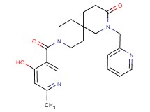 9-[(4-hydroxy-6-methyl-3-pyridinyl)carbonyl]-2-(2-pyridinylmethyl)-2,9-diazaspiro[5.5]undecan-3-one