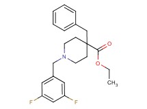 ethyl 4-benzyl-1-(3,5-difluorobenzyl)-4-piperidinecarboxylate