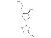 rel-(3R,4S)-1-(5-methyl-1,2,4-oxadiazol-3-yl)-4-propyl-3-pyrrolidinamine hydrochloride