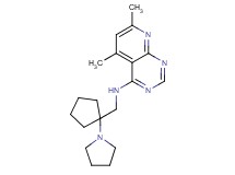 5,7-dimethyl-N-[(1-pyrrolidin-1-ylcyclopentyl)methyl]pyrido[2,3-d]pyrimidin-4-amine