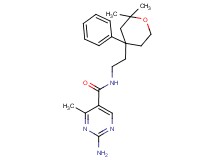 2-amino-N-[2-(2,2-dimethyl-4-phenyltetrahydro-2H-pyran-4-yl)ethyl]-4-methylpyrimidine-5-carboxamide