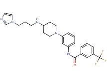 N-[3-(4-{[3-(1H-imidazol-1-yl)propyl]amino}-1-piperidinyl)phenyl]-3-(trifluoromethyl)benzamide