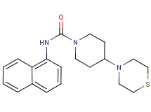 N-1-naphthyl-4-thiomorpholin-4-ylpiperidine-1-carboxamide