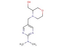 (4-{[2-(dimethylamino)pyrimidin-5-yl]methyl}morpholin-3-yl)methanol