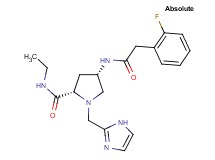 (4S)-N-ethyl-4-{[(2-fluorophenyl)acetyl]amino}-1-(1H-imidazol-2-ylmethyl)-L-prolinamide