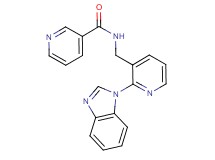 N-{[2-(1H-benzimidazol-1-yl)-3-pyridinyl]methyl}nicotinamide