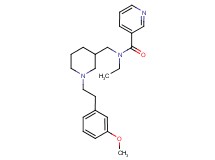 N-ethyl-N-({1-[2-(3-methoxyphenyl)ethyl]-3-piperidinyl}methyl)nicotinamide