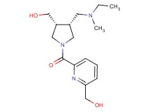 ((3R*,4R*)-4-{[ethyl(methyl)amino]methyl}-1-{[6-(hydroxymethyl)-2-pyridinyl]carbonyl}-3-pyrrolidinyl)methanol