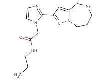 N-propyl-2-[2-(5,6,7,8-tetrahydro-4H-pyrazolo[1,5-a][1,4]diazepin-2-yl)-1H-imidazol-1-yl]acetamide