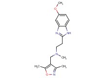 N-[(3,5-dimethylisoxazol-4-yl)methyl]-2-(5-methoxy-1H-benzimidazol-2-yl)-N-methylethanamine