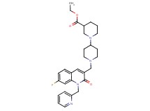 ethyl 1'-{[7-fluoro-2-oxo-1-(2-pyridinylmethyl)-1,2-dihydro-3-quinolinyl]methyl}-1,4'-bipiperidine-3-carboxylate
