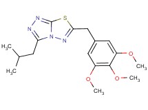 3-isobutyl-6-(3,4,5-trimethoxybenzyl)[1,2,4]triazolo[3,4-b][1,3,4]thiadiazole