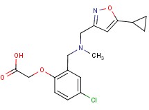 (4-chloro-2-{[[(5-cyclopropylisoxazol-3-yl)methyl](methyl)amino]methyl}phenoxy)acetic acid