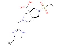 (3aR*,6aR*)-2-[(4-methyl-1H-imidazol-2-yl)methyl]-5-(methylsulfonyl)hexahydropyrrolo[3,4-c]pyrrole-3a(1H)-carboxylic acid
