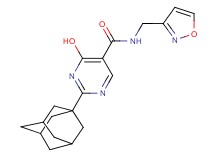 2-(1-adamantyl)-4-hydroxy-N-(isoxazol-3-ylmethyl)pyrimidine-5-carboxamide