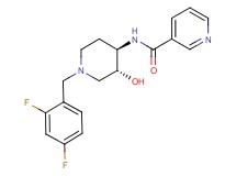 N-[(3R*,4R*)-1-(2,4-difluorobenzyl)-3-hydroxypiperidin-4-yl]nicotinamide