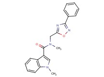 N,1-dimethyl-N-[(3-phenyl-1,2,4-oxadiazol-5-yl)methyl]-1H-indole-3-carboxamide