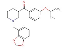 [1-(1,3-benzodioxol-4-ylmethyl)-3-piperidinyl](3-isopropoxyphenyl)methanone