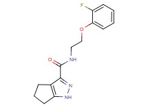 N-[2-(2-fluorophenoxy)ethyl]-1,4,5,6-tetrahydrocyclopenta[c]pyrazole-3-carboxamide