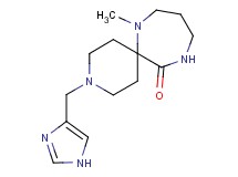 3-(1H-imidazol-4-ylmethyl)-7-methyl-3,7,11-triazaspiro[5.6]dodecan-12-one