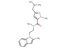 3-isobutyl-N,1-dimethyl-N-[2-(2-methyl-1H-indol-1-yl)ethyl]-1H-pyrazole-5-carboxamide