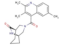 (1S*,5R*)-3-[(2,3,6-trimethyl-4-quinolinyl)carbonyl]-3,9-diazabicyclo[3.3.2]decan-10-one