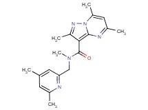 N-[(4,6-dimethylpyridin-2-yl)methyl]-N,2,5,7-tetramethylpyrazolo[1,5-a]pyrimidine-3-carboxamide