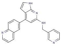 N-(pyridin-3-ylmethyl)-4-quinolin-6-yl-1H-pyrrolo[2,3-b]pyridin-6-amine