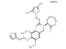 N-{3,5-dimethoxy-4-[2-(3-thienyl)ethoxy]benzyl}-3-(3,5-dimethyl-1H-pyrazol-1-yl)-N-[(3S)-2-oxo-3-azepanyl]propanamide