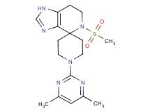 1'-(4,6-dimethylpyrimidin-2-yl)-5-(methylsulfonyl)-1,5,6,7-tetrahydrospiro[imidazo[4,5-c]pyridine-4,4'-piperidine]