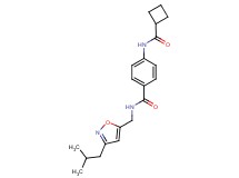 4-[(cyclobutylcarbonyl)amino]-N-[(3-isobutylisoxazol-5-yl)methyl]benzamide