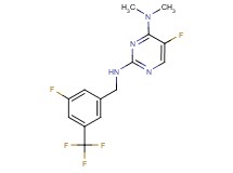 5-fluoro-N~2~-[3-fluoro-5-(trifluoromethyl)benzyl]-N~4~,N~4~-dimethylpyrimidine-2,4-diamine