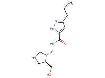 N-{[rel-(3R,4R)-4-(hydroxymethyl)-3-pyrrolidinyl]methyl}-3-propyl-1H-pyrazole-5-carboxamide hydrochloride